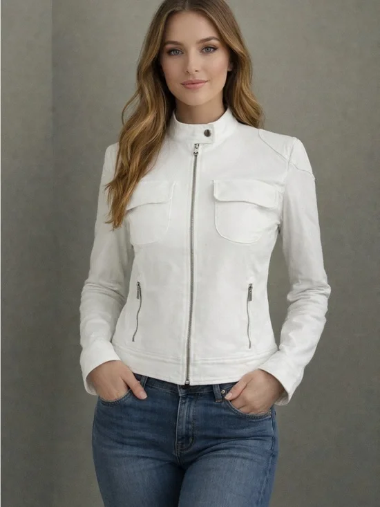 Ralph Lauren White Denim Jacket - Picture 1 of 6
